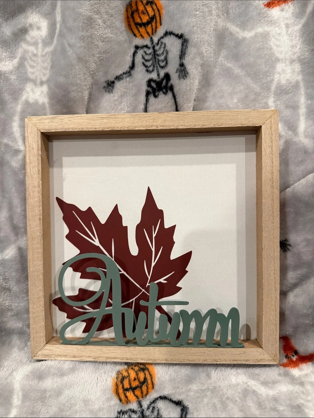 Autumn & Fall Layered Wood Wall Art Signs - Green and Brown